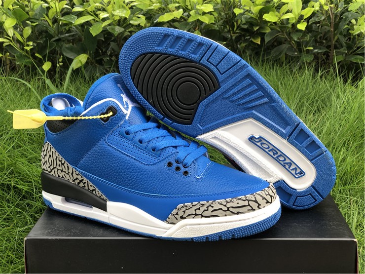 Air Jordan 3 Grateful Blue White Shoes